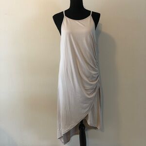 Women’s Elia-Cher Light gray Sleeveless Side Slit Dress size 14